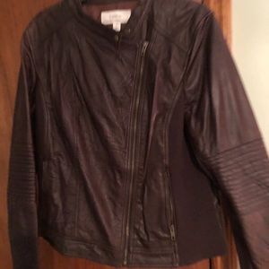Brand new Caslon brown jacket soft leather XL